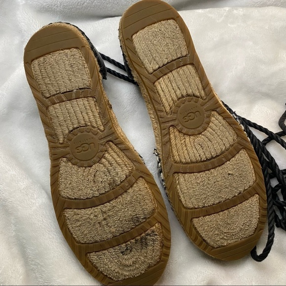 Ugg | Libbe Serape Espadrilles Blue Size 9 Stripes - Picture 10 of 10